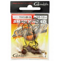 Gamakatsu Skip Gap Shaky Head Brown 3/0 5.2g