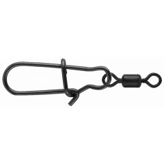 Spro Matte Black Easy Snap + Rolling Swivel #0+10