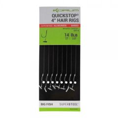 Korum Quickstop 4" hair rigs barbed 8