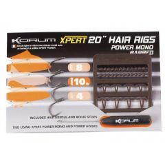 Korum Xpert Hair Rigs Mono Barbed 20" 10