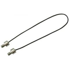 Solar Stainless Ended Black Cord 9inch