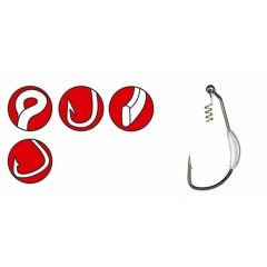 Gamakatsu Worm EWG Weighted Spring Lock Hooks Size 5/0