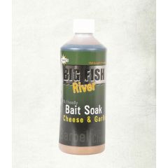 Dynamite Baits Big Fish River Cheese & Garlic Baitsoak 500ml