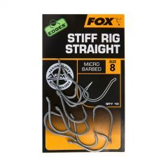 Fox edges stiff rig straight hook size 8