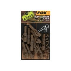 Fox Edges Camo Slik Lead Clip + Pegs Size 10