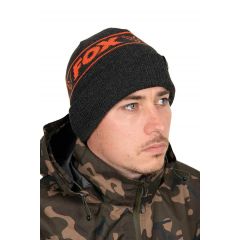 Fox Collection Beanie Black Orange