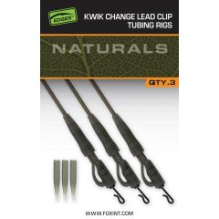 Fox Edges Naturals Kwik Change Lead Clip Tubing Rigs