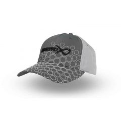 Matrix Hex Print Baseball Cap Grey