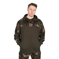 Fox LW Khaki / Camo Split Zip Hoody M