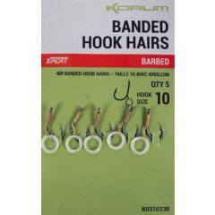 Korum Banded Hook Hairs Size 10