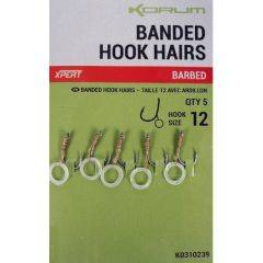 Korum Banded Hook Hairs Size 12