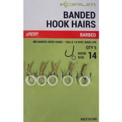 Korum Banded Hook Hairs Size 14