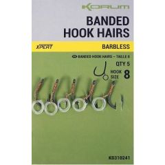 Korum Banded Hook Hairs Size 10 Barbless