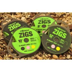 Korda Ready Zigs 6' Barbed 10