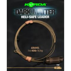 Korda dark matter leader heli safe gravel 40lb 1m