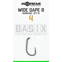 Korda Basix Wide Gape Barbless 4