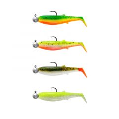 Savage Gear Cannibal Shad Set 6.8 cm Darkwater Mix 3+5 gram #1/0