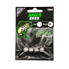 Green Bass Fishing Jighead 1/0 6gr 4st