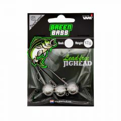 Green Bass Fishing Jighead 1/0 12gr 3st