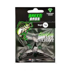 Green Bass Fishing Bullet Weight 6g 4st