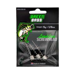 Green Bass Fishing Screwhead 5gr 3st