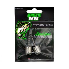 Green Bass Fishing Screwhead 20gr 2st